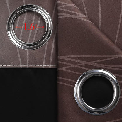 Estelar Textiler Brown and Teal Blackout Curtains 45 Inch Length, Light - Image 7