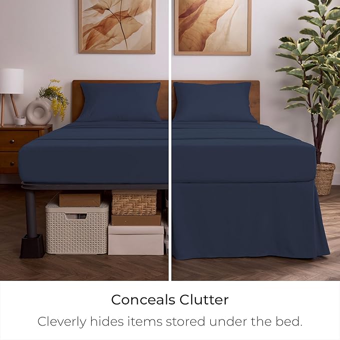 Mellanni Bed Skirt King Size - Image 3