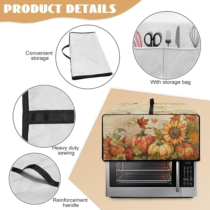 Toaster Oven Dust Cover Small Kitchen Appliance Cover - Image 5