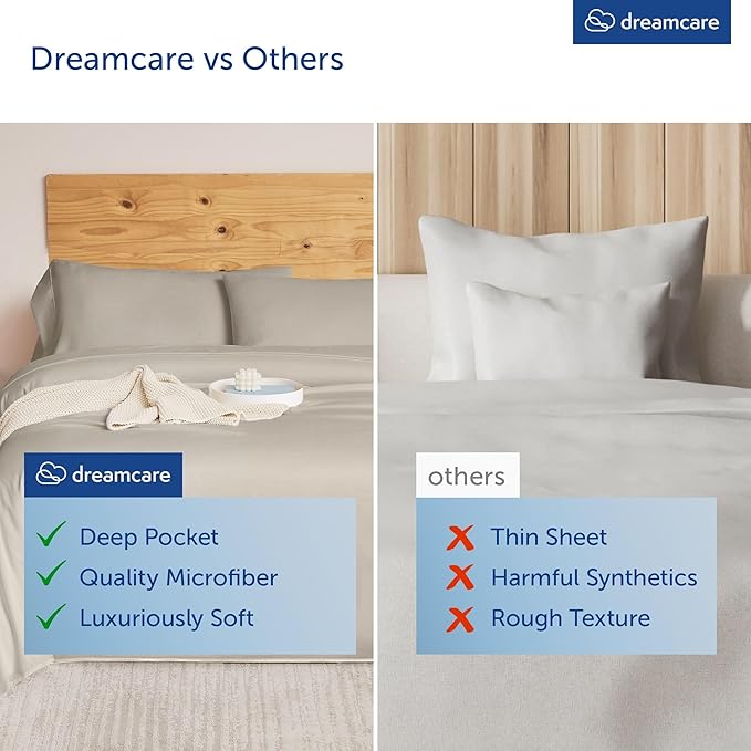 DREAMCARE Queen Size Sheets - Image 8