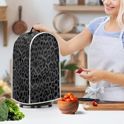 Talayituse Black Leopard Print Blender Dust Cover, Fingerprint Protection Cover - Image 3