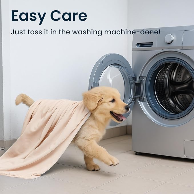 Zonli Premium Cooling Blanket for Dogs-Lightweight Fluffy Pet Throw & Bed Cover - Image 8
