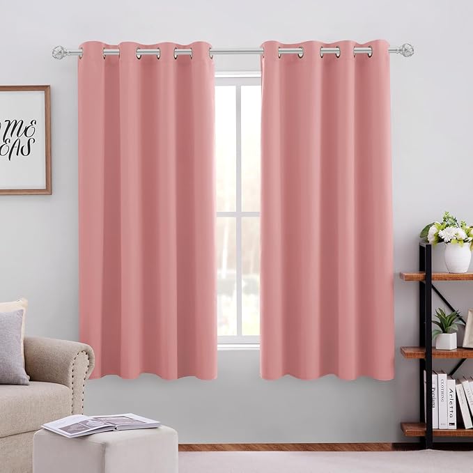 HOMEIDEAS Coral Blackout Curtains by HOMEIDEAS