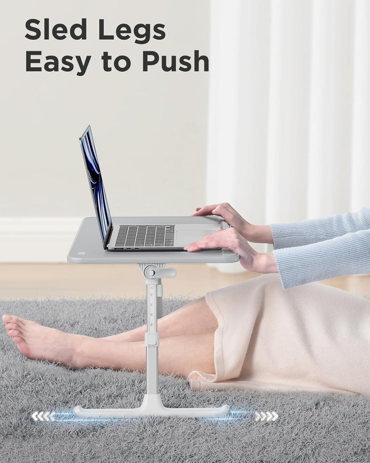 saiji non-slip leather laptop bed tray table,lap desk showing dimensions