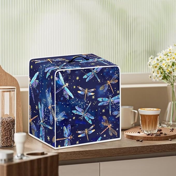 Mumeson Dragonfly Pattern Coffee Maker Cover Fingerprint Protection Cover - Image 6