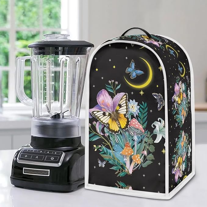 Butterfly Moon Print Blender Cover Kitchen Blender Dust Covers Food Processor - Image 5