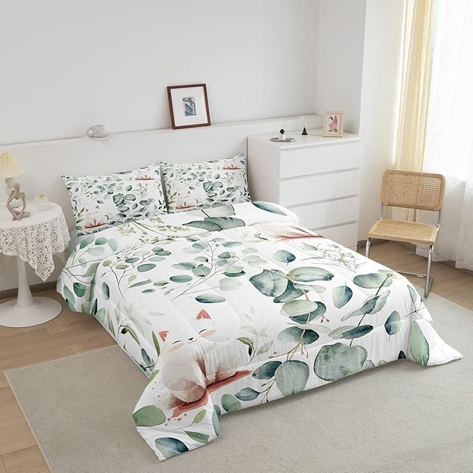 Erosebridal Kawaii Cat Bedding King Size - Image 3