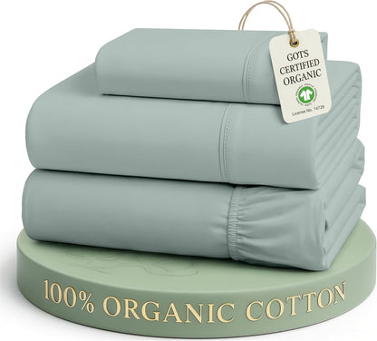lane linen twin xl sheet set 100% organic, main product view