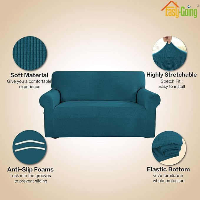 Easy-Going Stretch Sofa Slipcover 1-Piece Sofa Cover Furniture Protector Couch - Image 3