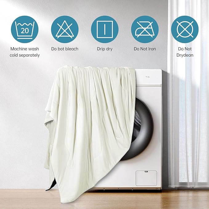 EASELAND Cooling Comforter Twin, Cold Touch Fabric Absorbs Body Heat, - Image 8