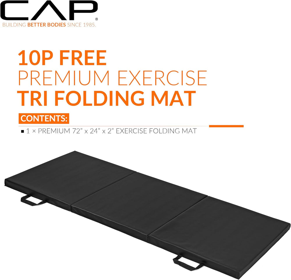 CAP Barbell All Purpose Folding Anti Tear Exercise Training Aerobic Fitness G...