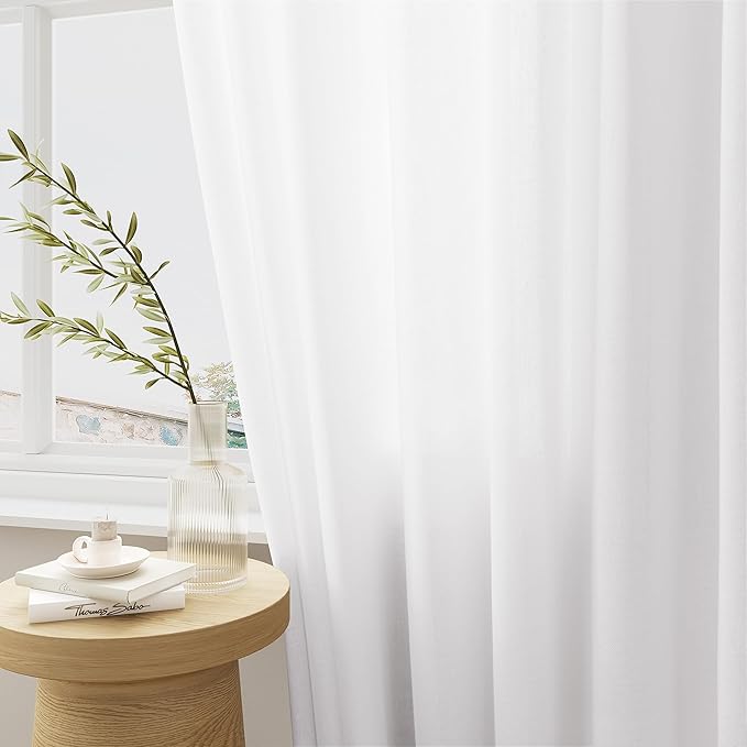 Extra Wide Pinch Pleat 100 x 84 Inch Linen Curtains - Image 5