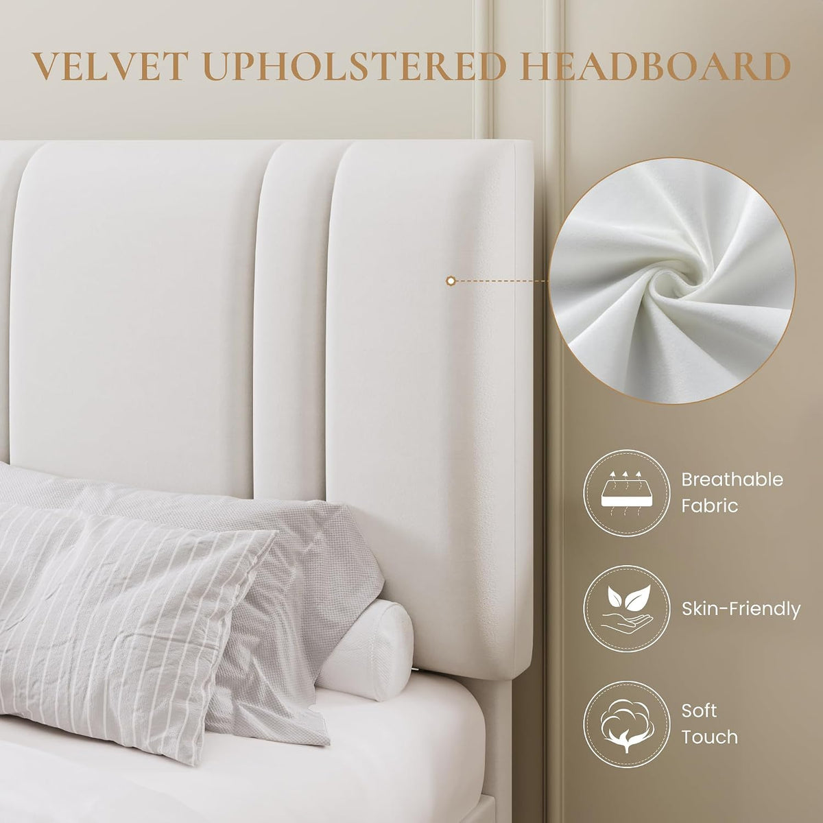 sha cerlin full size velvet bed frame with, side view
