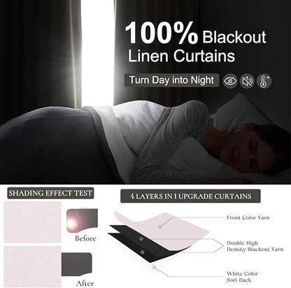 Kawaii Pink Blackout Curtains for Kids Bedroom 96 Inches Long 2 Panels Burg - Image 2