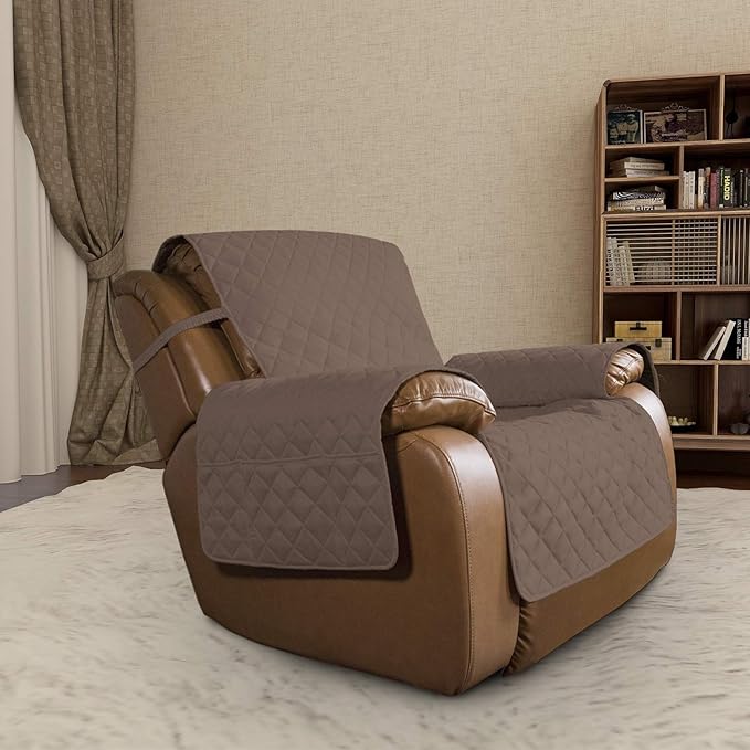 Easy-Going Oversized Recliner Chair Slipcover Reversible Sofa Cover Water - Image 2