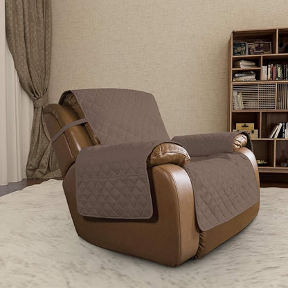 Easy-Going Oversized Recliner Chair Slipcover Reversible Sofa Cover Water - Image 2