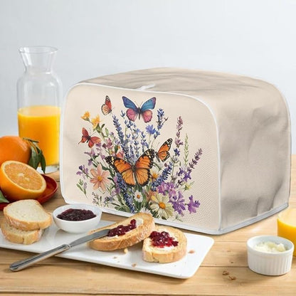 ZFRXIGN Flower Butterfly Toaster Cover Small Appliance Covers Toaster Cover 4 - Image 4