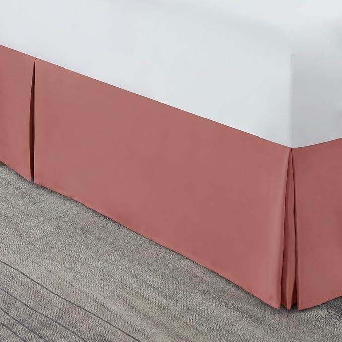 Nestl Pink Clay Full Bed Skirt - Image 8