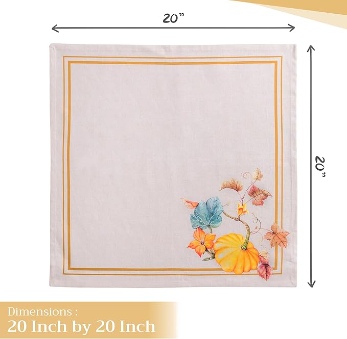 Maison d' Hermine Cloth Napkins Set of 4 100% Cotton - Image 4