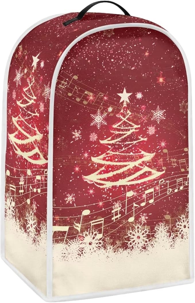 Christmas Blender Cover for Kitchen Countertop Xmas Tree Small Appliance Dust by HUISEFOR