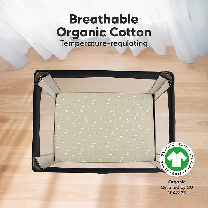 2-Pack Mini Crib Sheets Fitted - Image 2