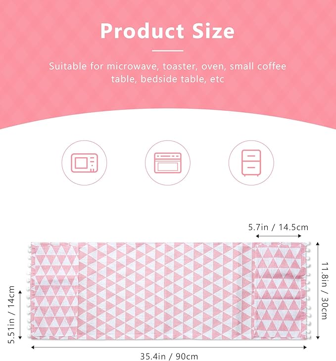 Microwave Oven Cover Dustproof Cotton Machine Protector Decorative Kitchen - Image 2