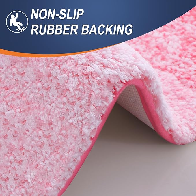 OLANLY Bathroom Runner Rugs 59x20, Extra Soft Absorbent Microfiber Bath Rugs - Image 4