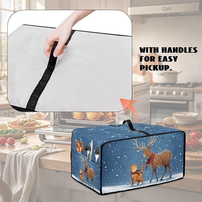 Air Fryer Toaster Oven Dust Cover Countertop Microwave Dust Cover Protector - Image 4