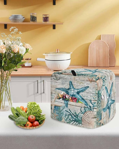 Turquoise Starfish Stand Mixer Dust Cover - Image 5
