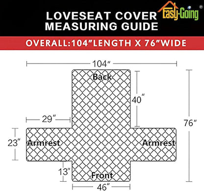 Easy-Going Reversible Loveseat Couch Cover - Image 6