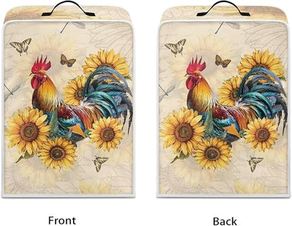 Mumeson Butterfly Rooster Coffee Maker Cover, Dust Resistant Washable Covers - Image 2
