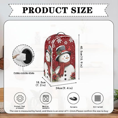Talayituse Cardinal Snowman Print Blender Dust Cover, Fingerprint Protection - Image 3