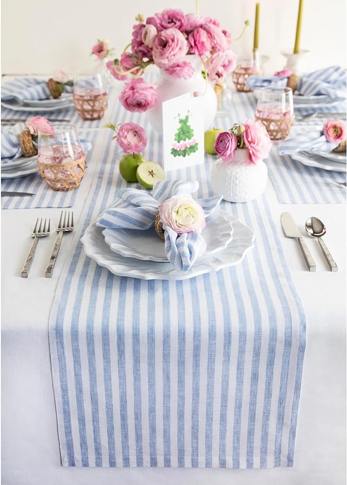 Solino Home Linen Table Runner 120 Inches Long by SolinoHome