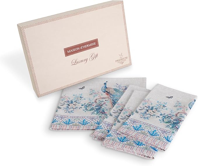 Maison d' Hermine Napkin 100% Combed Cotton Premium Cloth Napkin Decorative by MaisondHermine