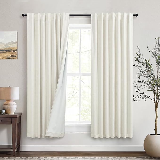 DANCURTON Custom Nursery Blackout 68 Inch Curtains 2 Panels Set Rustic Country by DANCURTON