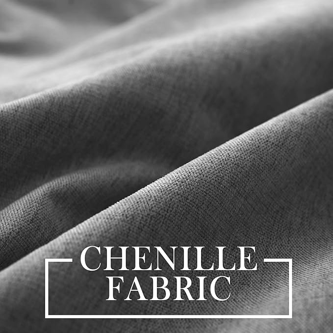 Macochico 100% Blackout Curtains Luxury Chenille Curtains - Image 3