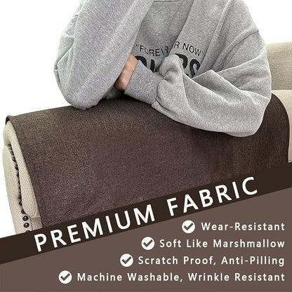 Couch Arm Covers, Anti-Slip Sofa Armrest Cover - Image 5