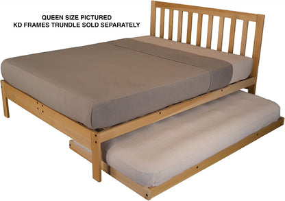 kd frames charleston platform bed - twin bed, close-up detail
