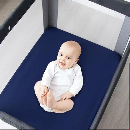 Waterproof Pack and Play Sheets Fitted 2 Pack, Compatible - Image 7