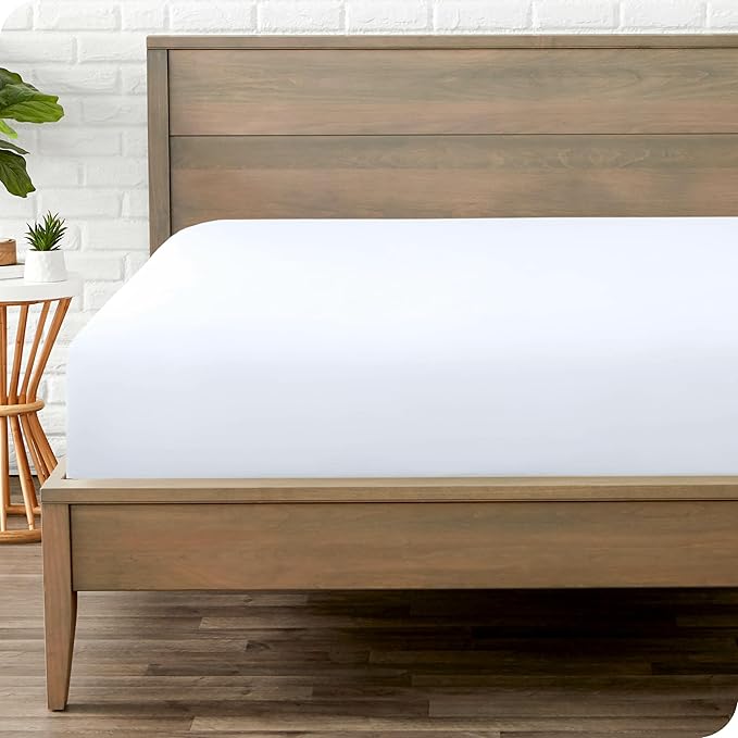 Bare Home Fitted Bottom Sheet Split Queen Size by BareHome