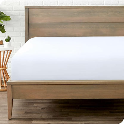Fitted Bottom Sheet Short Queen Size by BareHome