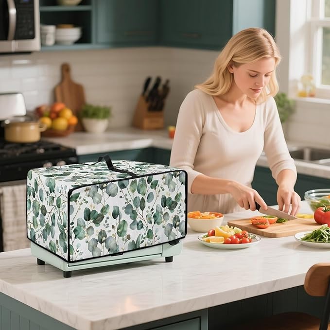 Toaster Oven Cover with Side Pockets, Dustproof Smart Microwave Convection Oven - Image 7