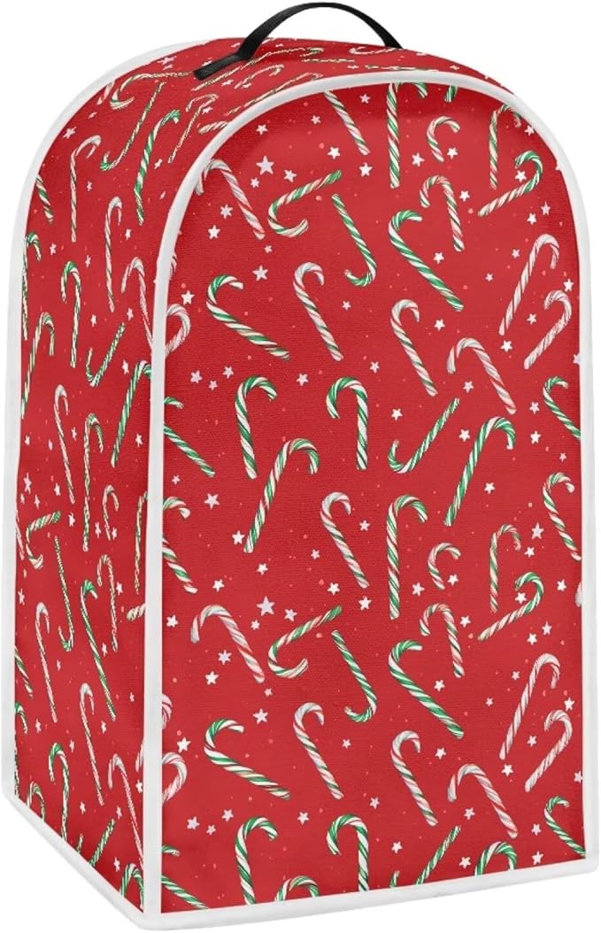 Christmas Teal Blender Cover for Kitchen Countertop Xmas Small Appliance Dust by HUISEFOR