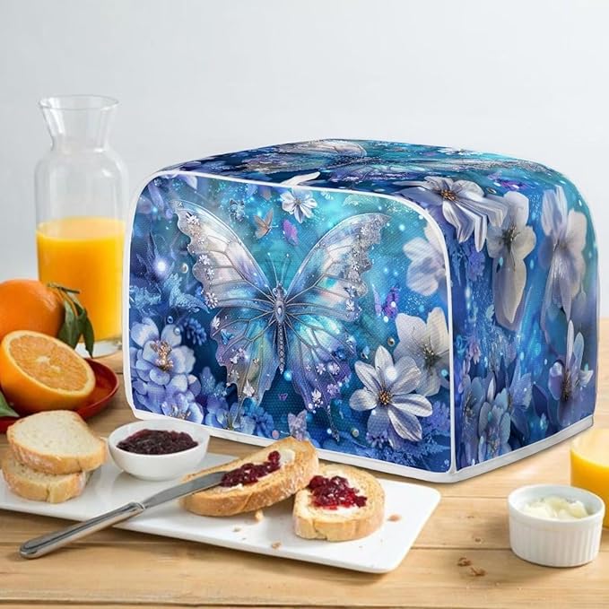 Butterfly Printed Toaster Cover, Universal 2 Slice Oven Cover Appliance Cover - Image 4