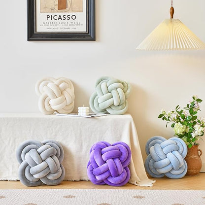 Xuyier Knot Pillow Ball, Decorative Throw Pillows - Image 3
