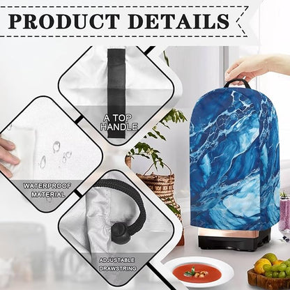 Marble Print Blender Dust Cover, Stand Mixer or Coffee Maker Appliance Covers - Image 5