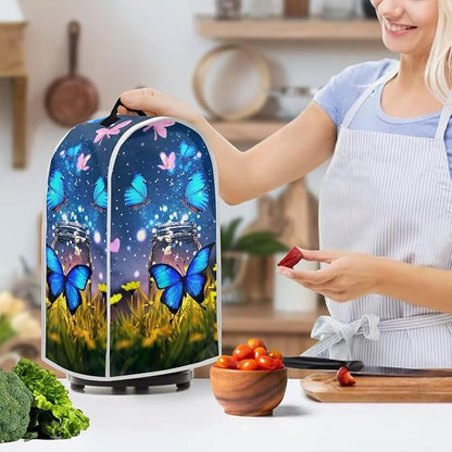 Talayituse Butterfly Flower Print Blender Dust Cover, Fingerprint Protection - Image 3