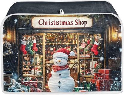 ZFRXIGN Christmas Snowman Toaster Cover 4 Slice Wide Slot Small Appliance by ZFRXIGN