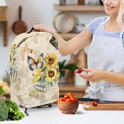 Butterfly Sunflower Blender Dust Cover Stand Mixer or Coffee Maker Appliance - Image 3