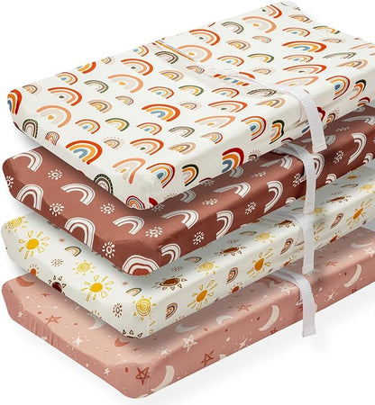 4 Pack Boho Nursery Sheets by Jola%27s+House